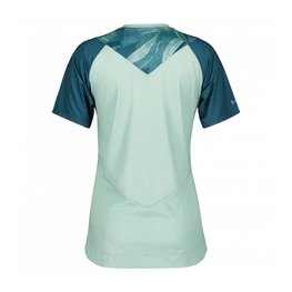 SCOTT Cycling short sleeve jersey - TRAIL VERTIC LADY - blue