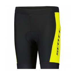 SCOTT Cycling shorts without bib - RC PRO JUNIOR 2022 - yellow/black