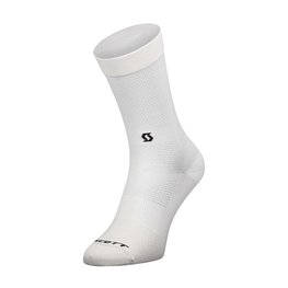 SCOTT Cyclingclassic socks - PERFOMANCE NO SHORTCUTS CREW - white/black