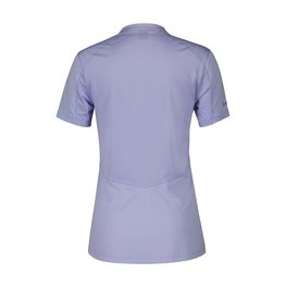 SCOTT Cycling short sleeve jersey - TRAIL FLOW ZIP LADY - blue
