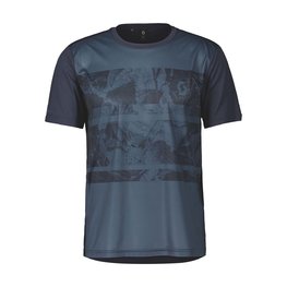 SCOTT Cycling short sleeve jersey - TRAIL FLOW SS - blue