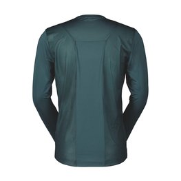 SCOTT Cycling summer long sleeve jersey - TRAIL FLOW LS - green/light green