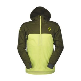 SCOTT Cycling windproof jacket - EXPLORAIR LIGHT WB - yellow/green