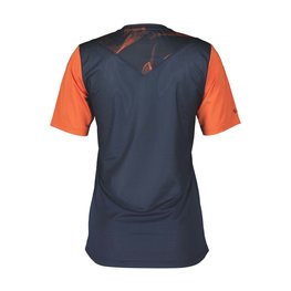SCOTT Cycling short sleeve jersey - TRAIL VERTIC SS LADY - blue/orange