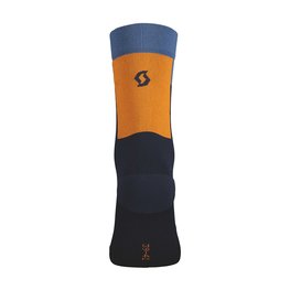 SCOTT Cyclingclassic socks - BLOCK STRIPE CREW - blue/orange