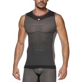 SIX2 Cycling sleeve less t-shirt - SML BT - black
