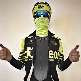 SIX2 Cycling neckwarmer - TBX - yellow