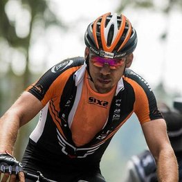 SIX2 Cycling tank top - SMX C - orange