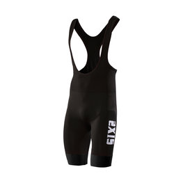 SIX2 Cycling bib shorts - SLP CHROMO - black