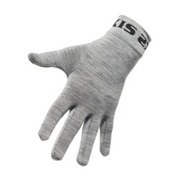 SIX2 Cycling long-finger gloves - GLX MERINOS - grey