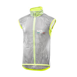 SIX2 Cycling gilet - GHOST - transparent/yellow