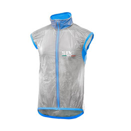 SIX2 Cycling gilet - GHOST - transparent/blue