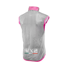 SIX2 Cycling gilet - GHOST - pink/transparent