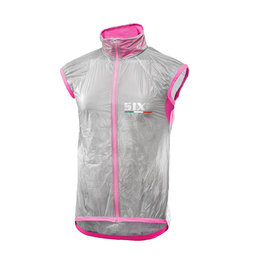 SIX2 Cycling gilet - GHOST - pink/transparent