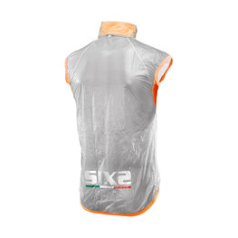 SIX2 Cycling gilet - GHOST - transparent/orange