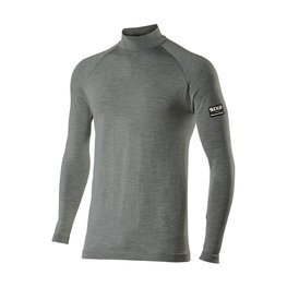 SIX2 Cycling long sleeve t-shirt - TS3 MERINOS - grey