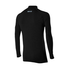 SIX2 Cycling long sleeve t-shirt - TS3 MERINOS - black