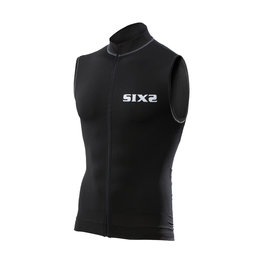 SIX2 Cycling sleeveless jersey - BIKE2 CHROMO - black