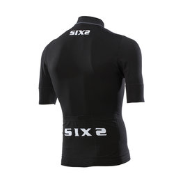 SIX2 Cycling short sleeve jersey - BIKE3 CHROMO - black