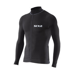 SIX2 Cycling summer long sleeve jersey - BIKE4 CHROMO - black