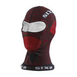 SIX2 Cycling balaklava - DBX - red/black