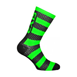 SIX2 Cyclingclassic socks - LUXURY MERINO - black/green
