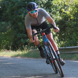 SIX2 Cyclingclassic socks - SHORT LOGO - grey/black