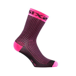 SIX2 Cyclingclassic socks - COMP SHO - pink/black
