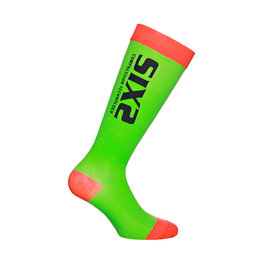SIX2 Cycling knee-socks - RECOVERY - black/green/red
