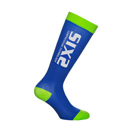 SIX2 Cycling knee-socks - RECOVERY - green/blue/black