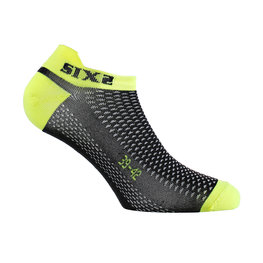 SIX2 Cycling ankle socks - FANT S - black/yellow