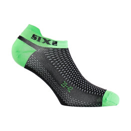 SIX2 Cycling ankle socks - FANT S C - green/black