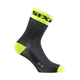 SIX2 Cyclingclassic socks - SHORT S - yellow/black