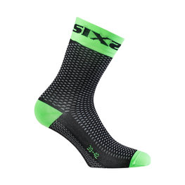 SIX2 Cyclingclassic socks - SHORT S - black/green