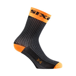 SIX2 Cyclingclassic socks - SHORT S - orange/black