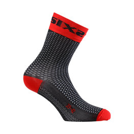 SIX2 Cyclingclassic socks - SHORT S - black/red