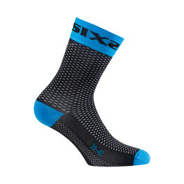 SIX2 Cyclingclassic socks - SHORT S - light blue/black