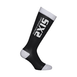 SIX2 Cycling knee-socks - RECOVERY - black/white