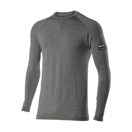 SIX2 Cycling long sleeve t-shirt - TS2 MERINOS - grey