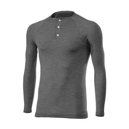 SIX2 Cycling long sleeve t-shirt - SERAFINO MERINOS - grey