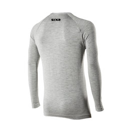SIX2 Cycling long sleeve t-shirt - TS2 MERINOS - grey