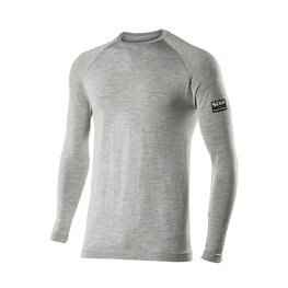 SIX2 Cycling long sleeve t-shirt - TS2 MERINOS - grey