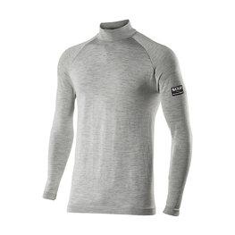 SIX2 Cycling long sleeve t-shirt - TS3 MERINOS - grey