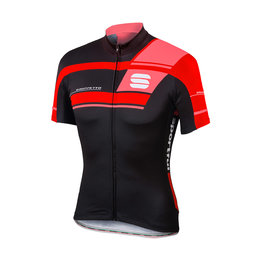SPORTFUL Cycling short sleeve jersey - GRUPPETTO PRO TEAM - black/red