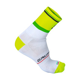 SPORTFUL Cyclingclassic socks - GRUPPETTO PRO 12 - yellow/white