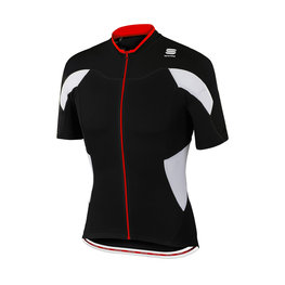 SPORTFUL Cycling short sleeve jersey - CRANK - black