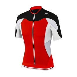 SPORTFUL Cycling short sleeve jersey - CRANK - red/white/black