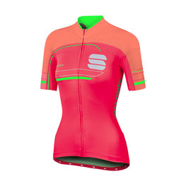 SPORTFUL Cycling short sleeve jersey - GRUPPETTO PRO LADY - pink