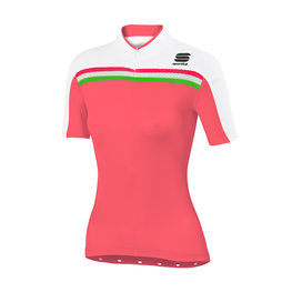 SPORTFUL Cycling short sleeve jersey - ALLURE LADY - pink/white