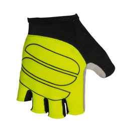 SPORTFUL Cycling fingerless gloves - GROMMET KIDS - black/yellow